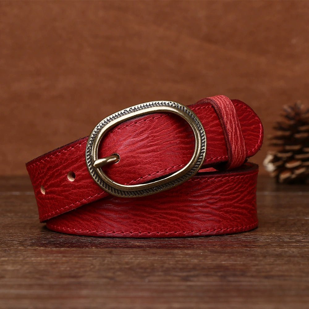 Wrenfield – Carved Buckle Leather Belt - Hilltop Nord