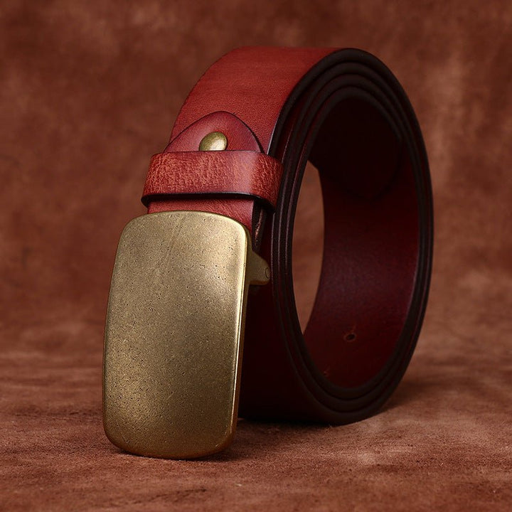 Kielder – Plate Buckle Leather Belt - Hilltop Nord