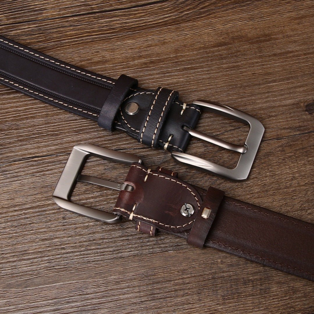 Gravelton – Distressed Pin Buckle Leather Belt - Hilltop Nord