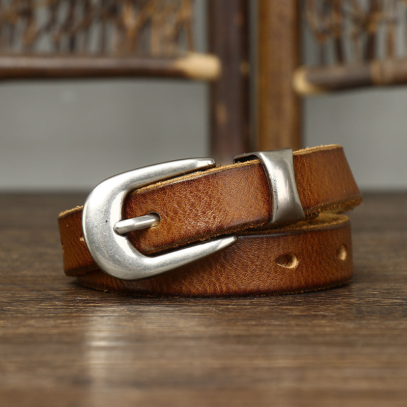 Dagger – Pin Buckle Leather Belt - Hilltop Nord