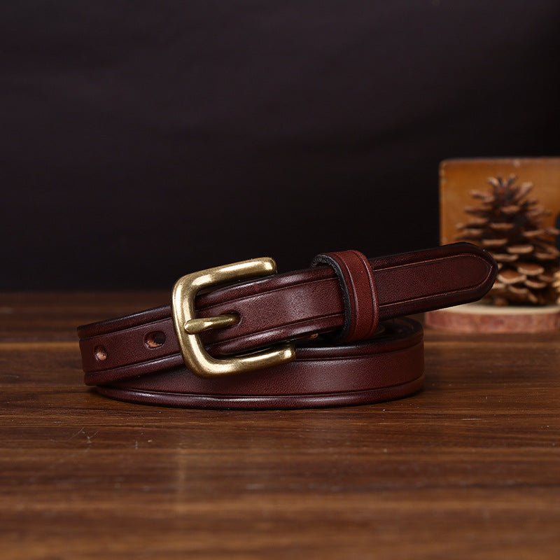 Kelso – Antique Finish Leather Belt - Hilltop Nord