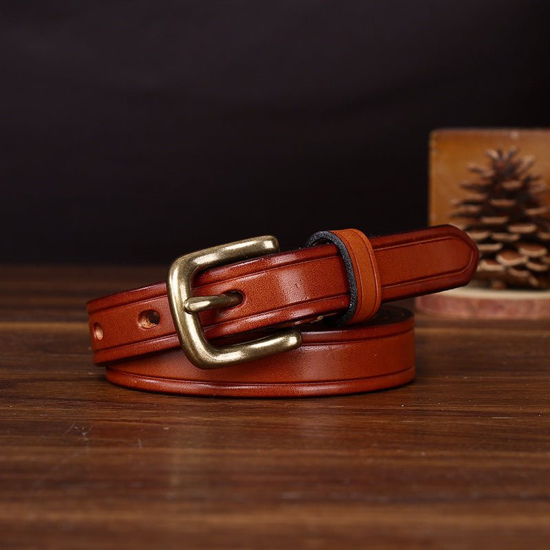 Kelso – Antique Finish Leather Belt - Hilltop Nord