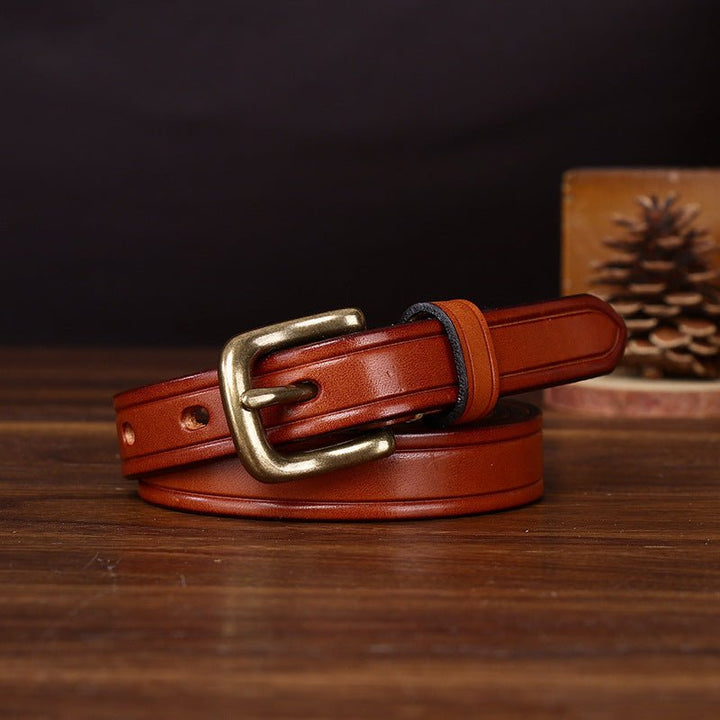 Kelso – Antique Finish Leather Belt - Hilltop Nord