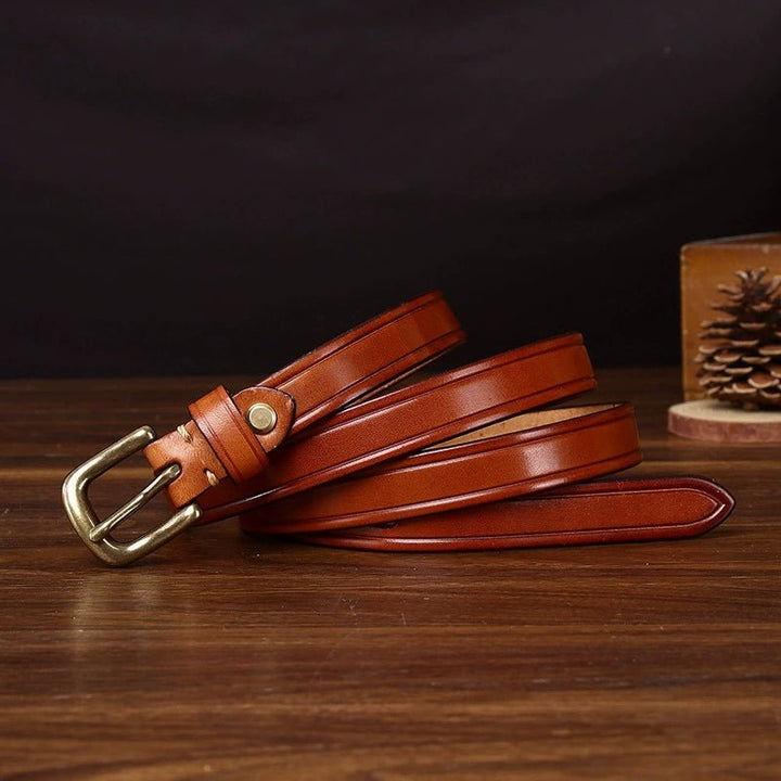 Kelso – Antique Finish Leather Belt - Hilltop Nord