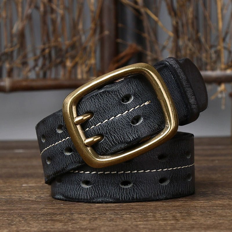 Moorcross – Double Prong Leather Belt - Hilltop Nord