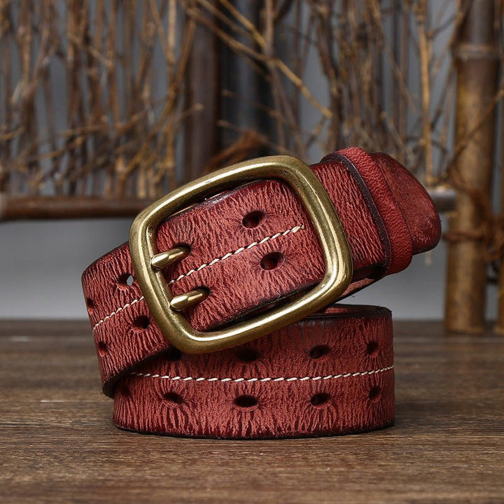Moorcross – Double Prong Leather Belt - Hilltop Nord