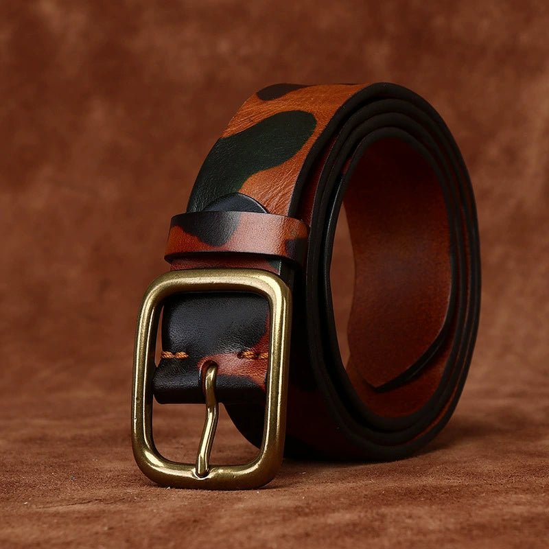 Kaldor – Camouflage Leather Belt - Hilltop Nord