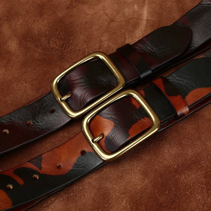 Kaldor – Camouflage Leather Belt - Hilltop Nord