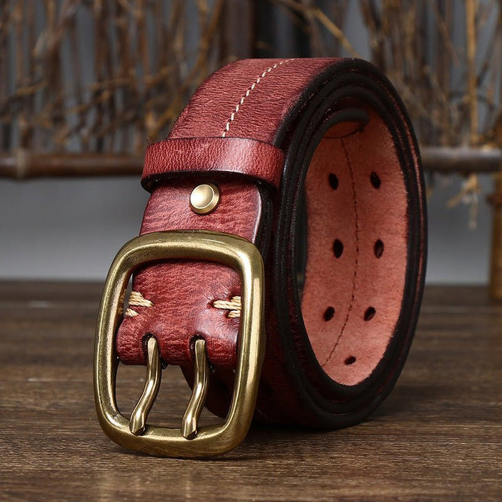 Moorcross – Double Prong Leather Belt - Hilltop Nord