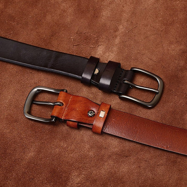 Fendrick – Pin Buckle Leather Belt - Hilltop Nord