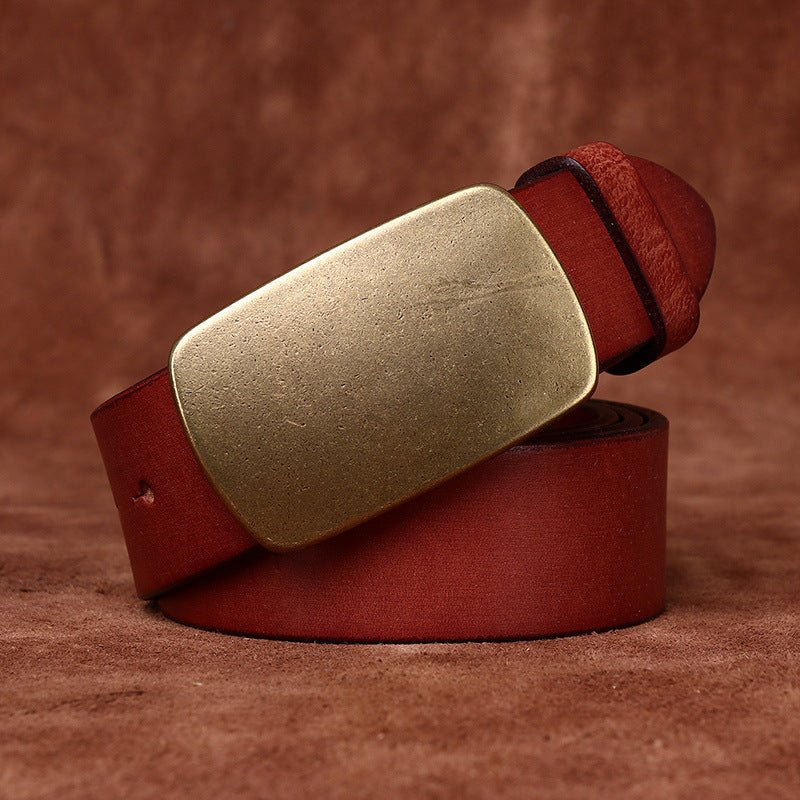 Kielder – Plate Buckle Leather Belt - Hilltop Nord