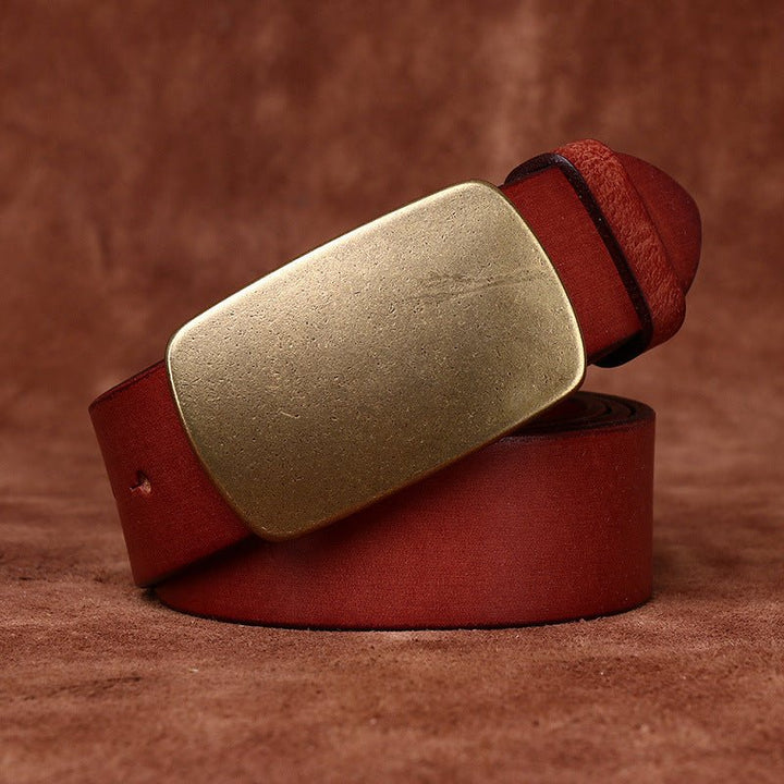 Kielder – Plate Buckle Leather Belt - Hilltop Nord