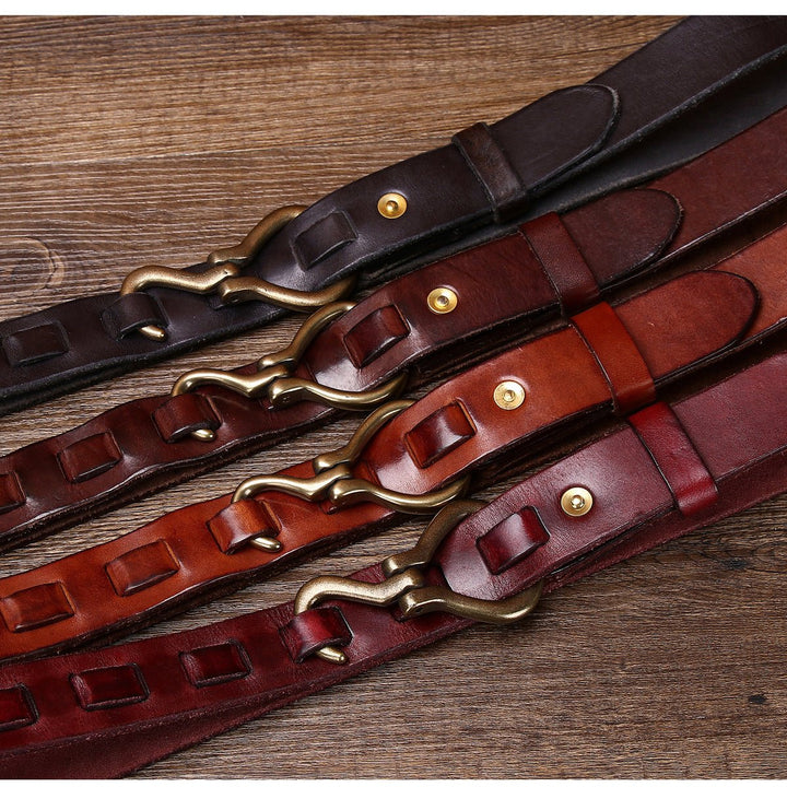 Caltrop – Hook Buckle Leather Belt - Hilltop Nord