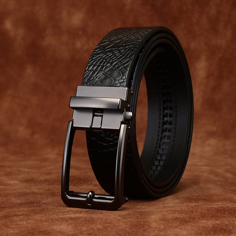 Keld – Embossed Leather Belt - Hilltop Nord