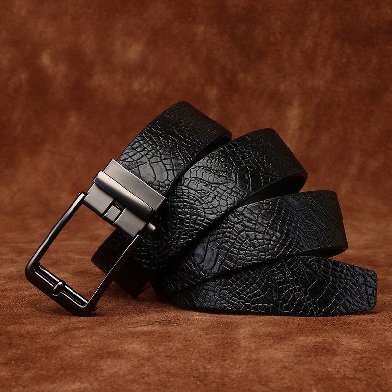 Keld – Embossed Leather Belt - Hilltop Nord