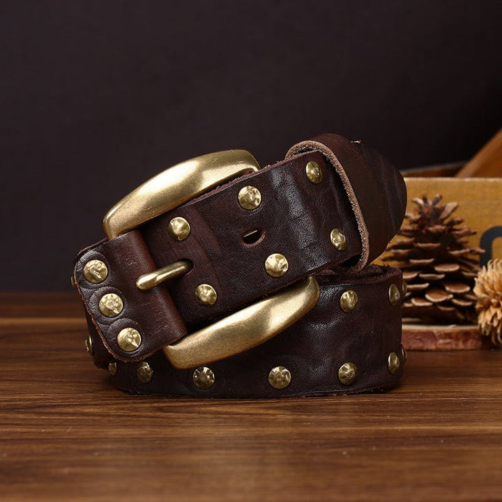 Thistlemark – Studded Leather Belt - Hilltop Nord