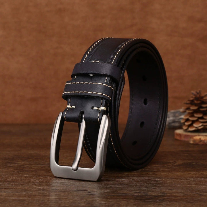 Gravelton – Distressed Pin Buckle Leather Belt - Hilltop Nord