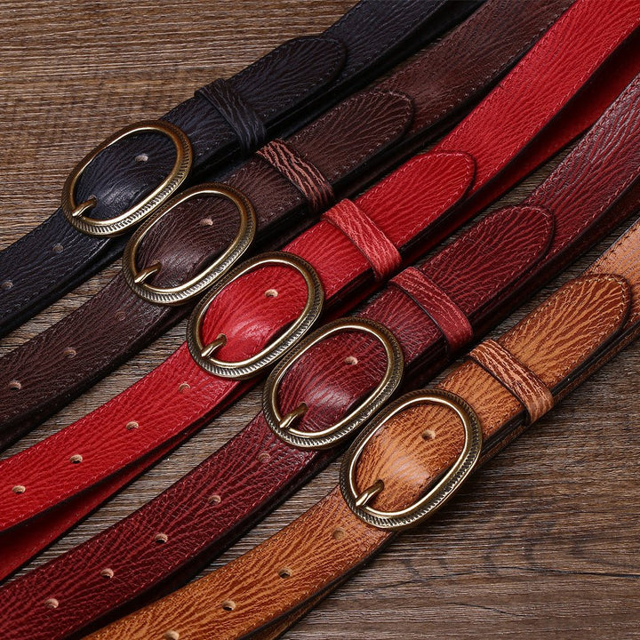 Wrenfield – Carved Buckle Leather Belt - Hilltop Nord