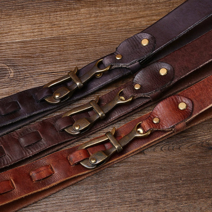 Gavel – Antique Lock Buckle Leather Belt - Hilltop Nord
