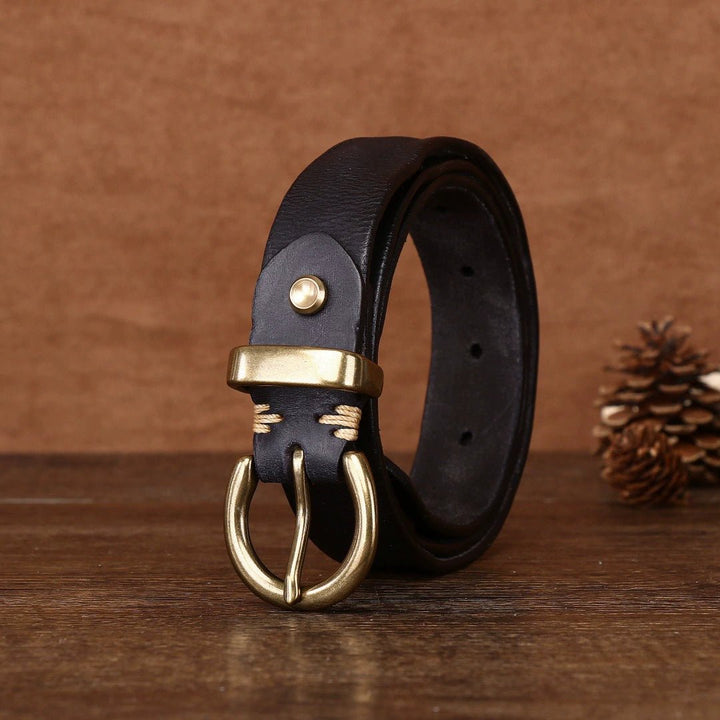 Eldridge – Antique Finish Leather Belt - Hilltop Nord