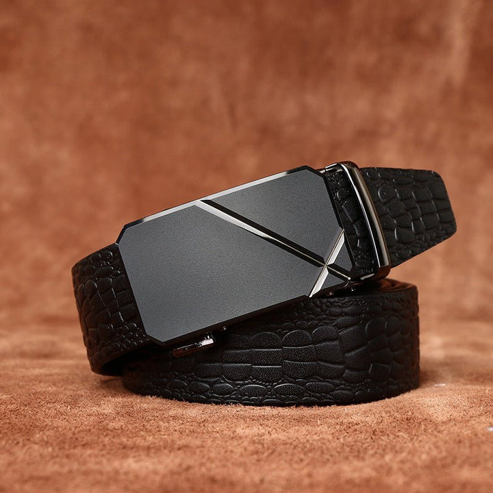 Ironwood – Crocodile - Embossed Auto Buckle Leather Belt - Hilltop Nord