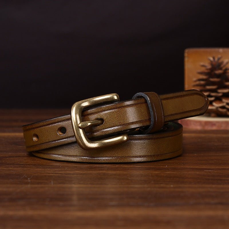 Kelso – Antique Finish Leather Belt - Hilltop Nord