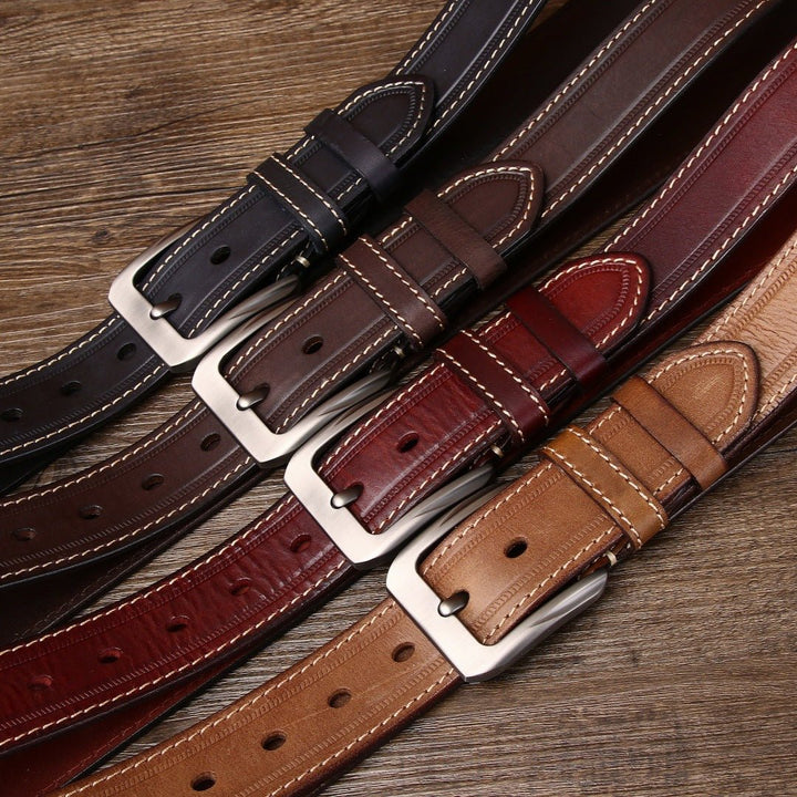 Gravelton – Distressed Pin Buckle Leather Belt - Hilltop Nord