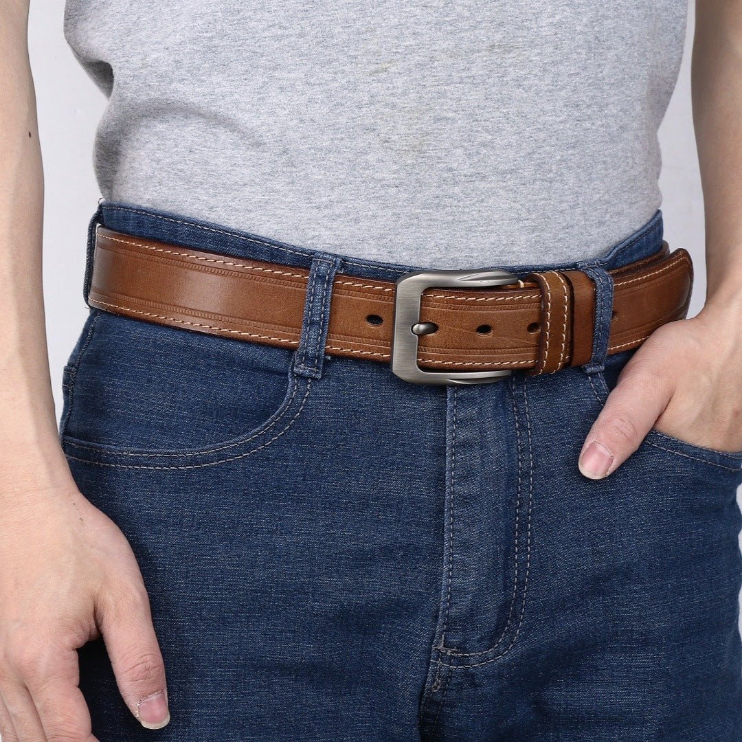 Gravelton – Distressed Pin Buckle Leather Belt - Hilltop Nord