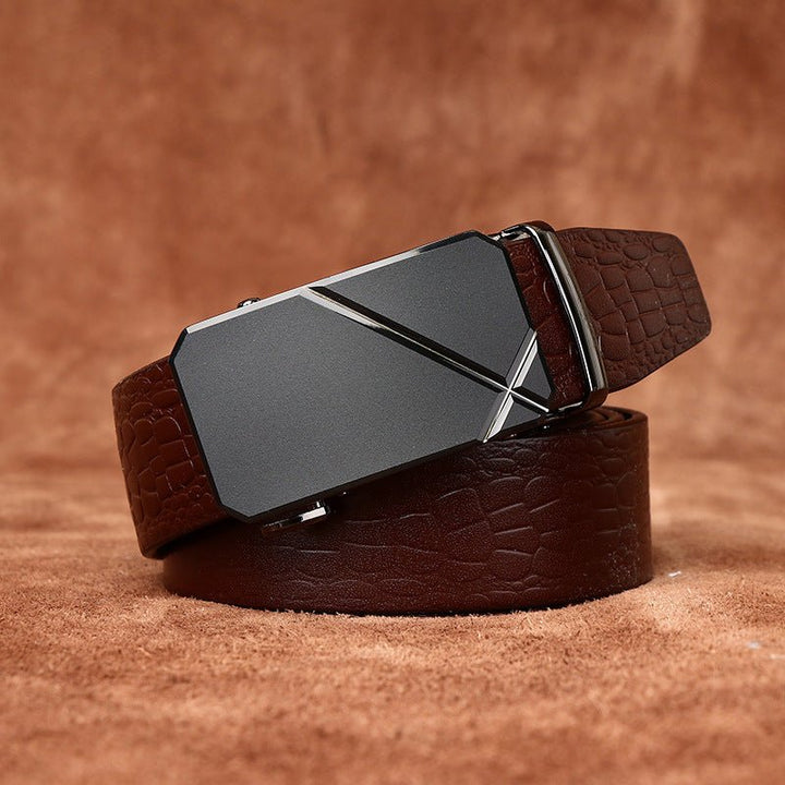 Ironwood – Crocodile - Embossed Auto Buckle Leather Belt - Hilltop Nord