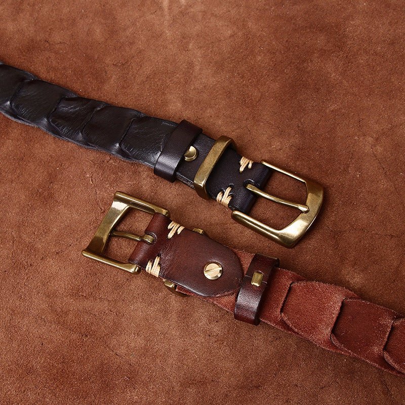 Veldt – Woven Leather Belt - Hilltop Nord