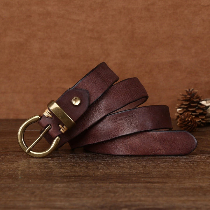 Eldridge – Antique Finish Leather Belt - Hilltop Nord