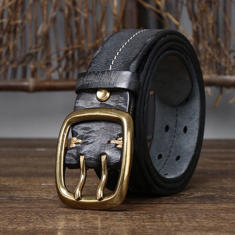 Moorcross – Double Prong Leather Belt - Hilltop Nord