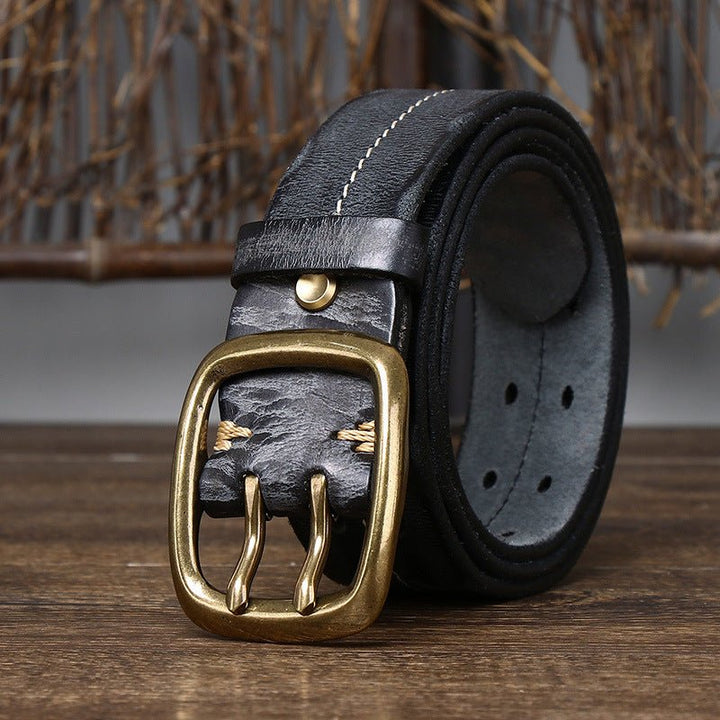 Moorcross – Double Prong Leather Belt - Hilltop Nord