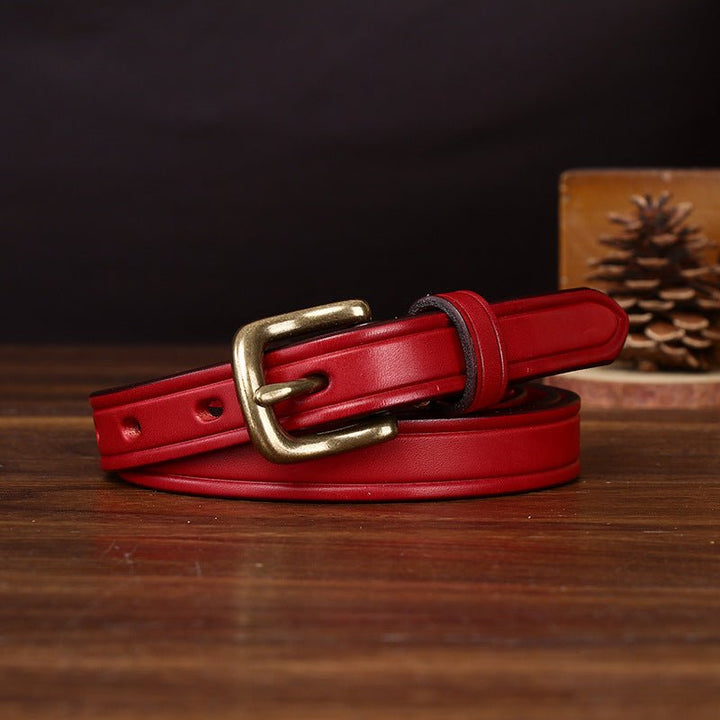 Kelso – Antique Finish Leather Belt - Hilltop Nord