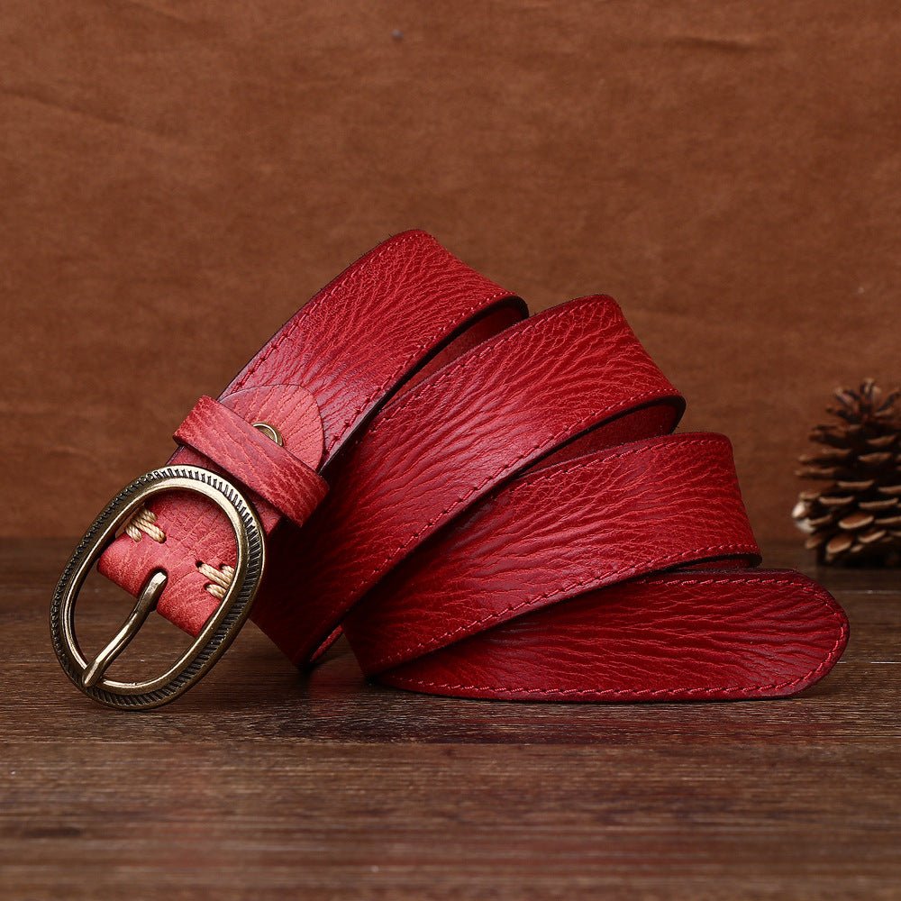 Wrenfield – Carved Buckle Leather Belt - Hilltop Nord