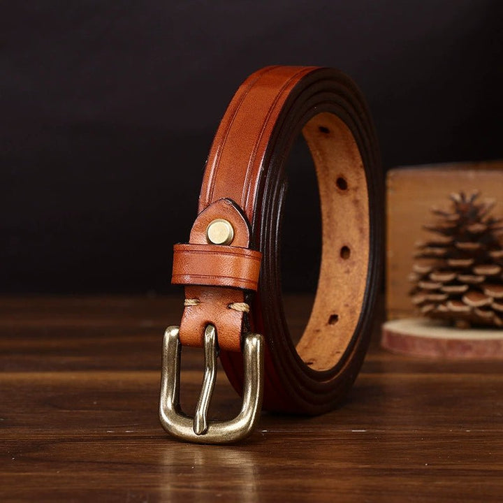 Kelso – Antique Finish Leather Belt - Hilltop Nord