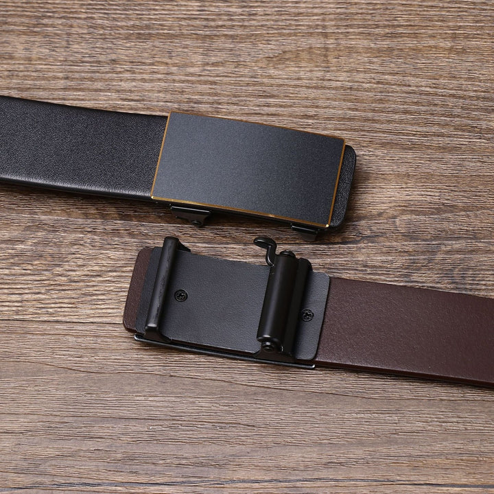 Brecken – Plate Buckle Leather Belt - Hilltop Nord