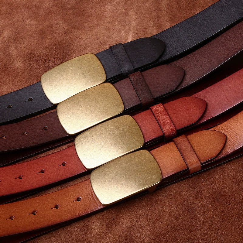 Kielder – Plate Buckle Leather Belt - Hilltop Nord