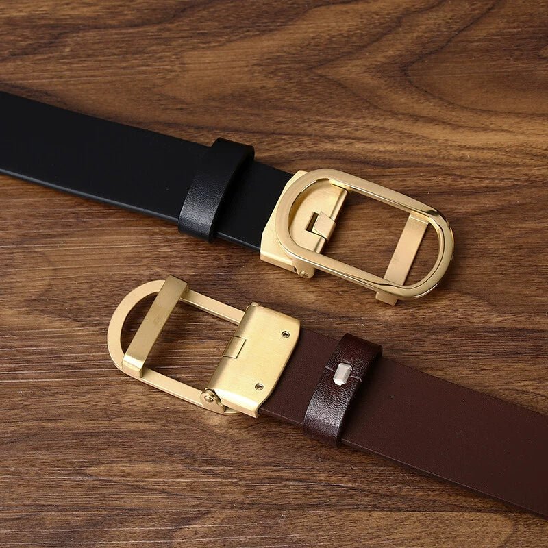 Ghyll – Plate Pin Buckle Leather Belt - Hilltop Nord