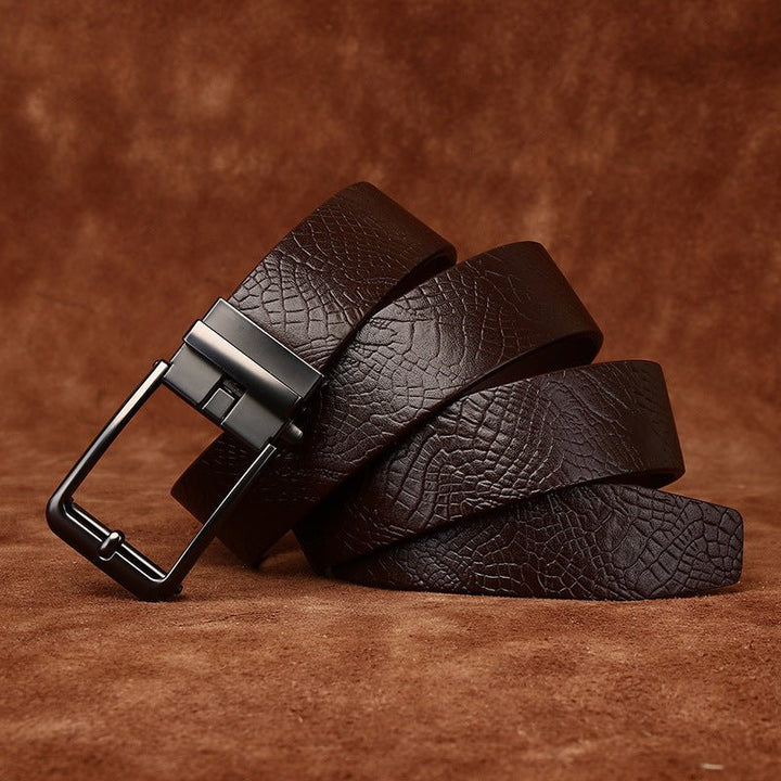 Keld – Embossed Leather Belt - Hilltop Nord