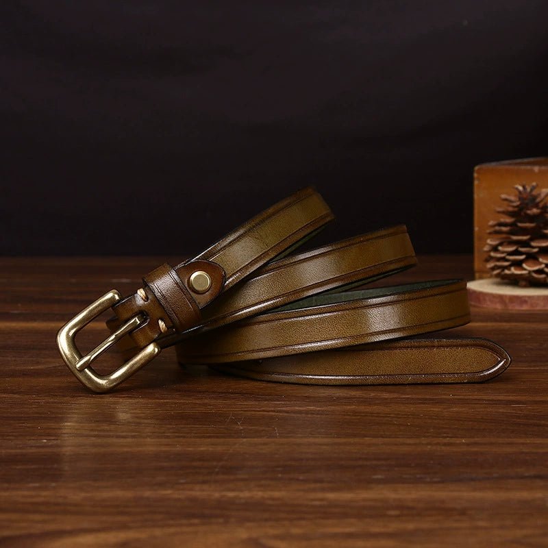 Kelso – Antique Finish Leather Belt - Hilltop Nord