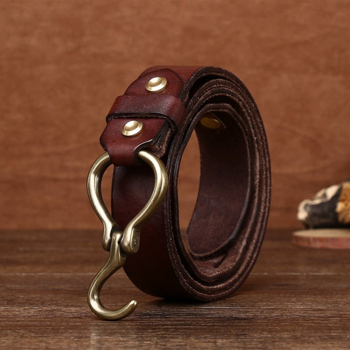 Caltrop – Hook Buckle Leather Belt - Hilltop Nord