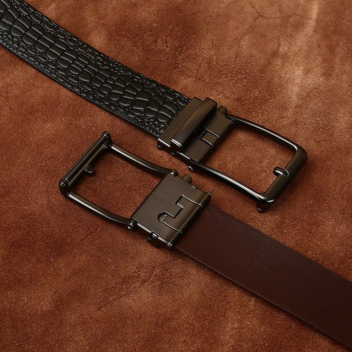 Firth – Crocodile - Embossed Reversible Belt - Hilltop Nord
