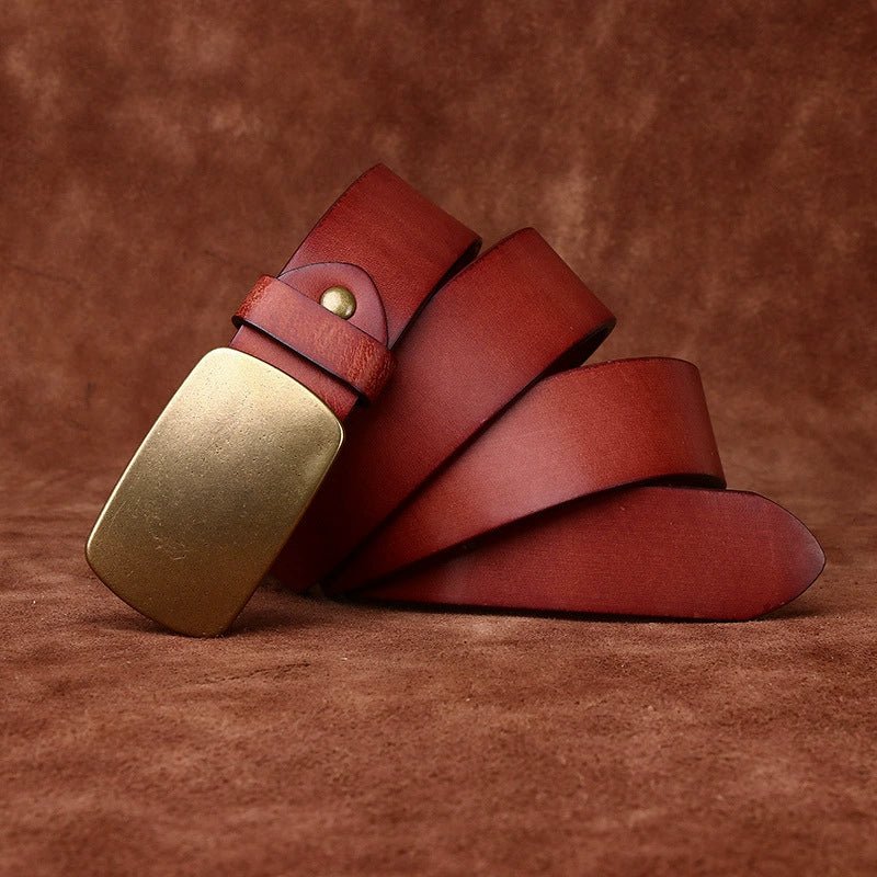 Kielder – Plate Buckle Leather Belt - Hilltop Nord
