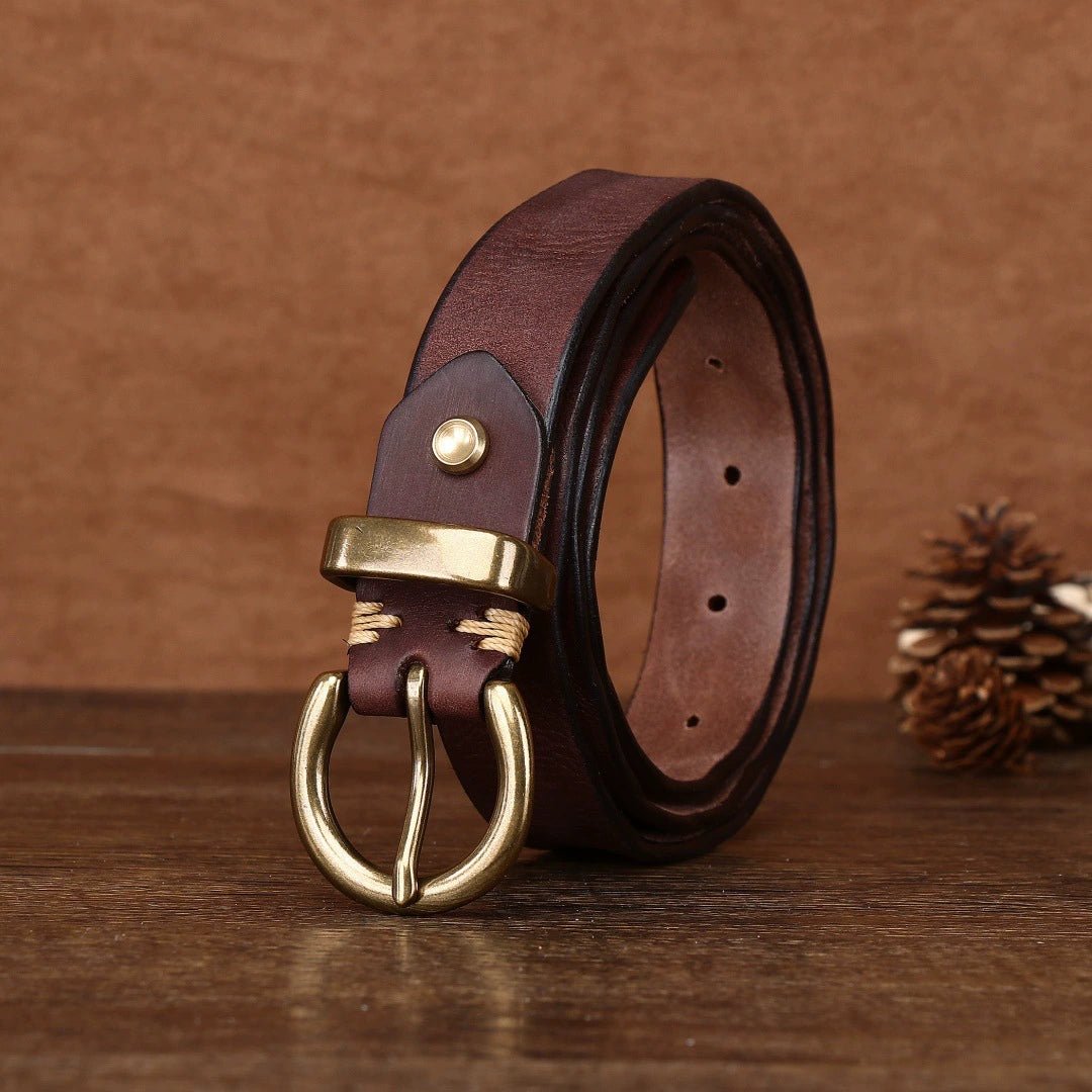 Eldridge – Antique Finish Leather Belt - Hilltop Nord