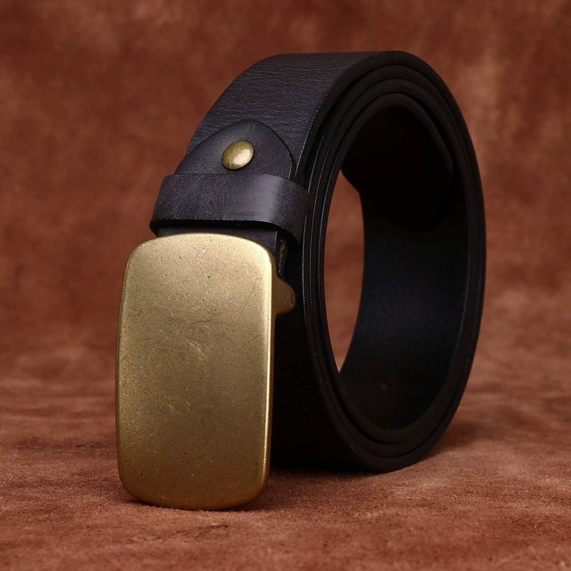 Kielder – Plate Buckle Leather Belt - Hilltop Nord