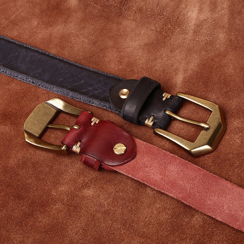 Basalt – Steel Pin Leather Belt - Hilltop Nord
