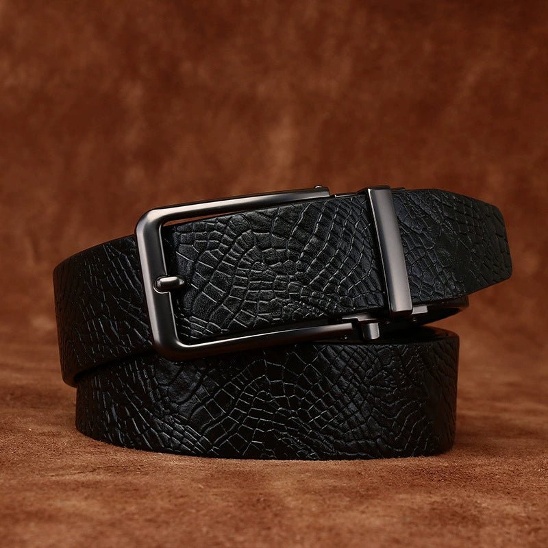 Keld – Embossed Leather Belt - Hilltop Nord