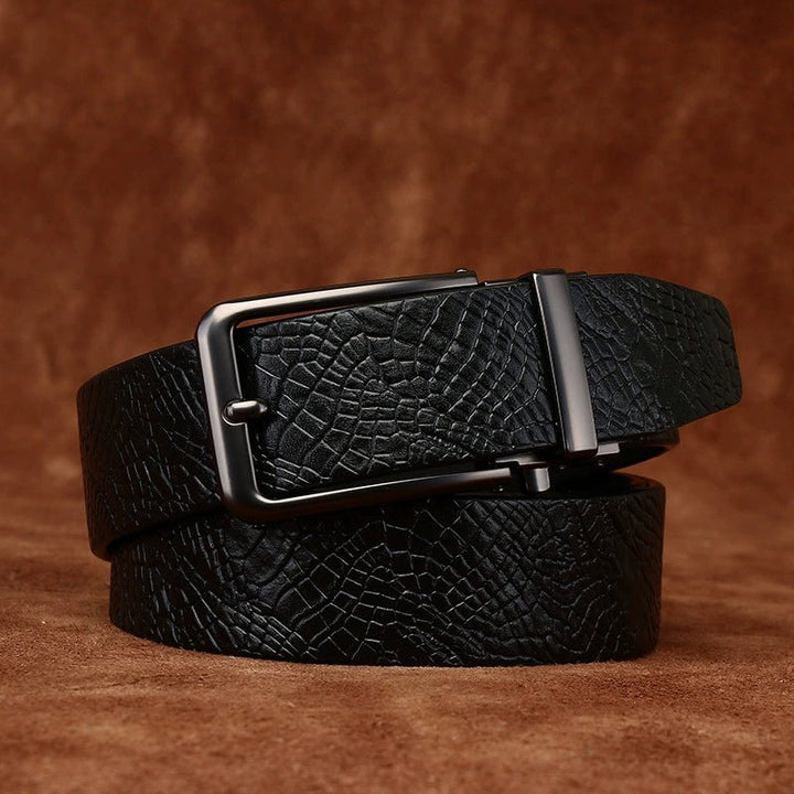 Keld – Embossed Leather Belt - Hilltop Nord