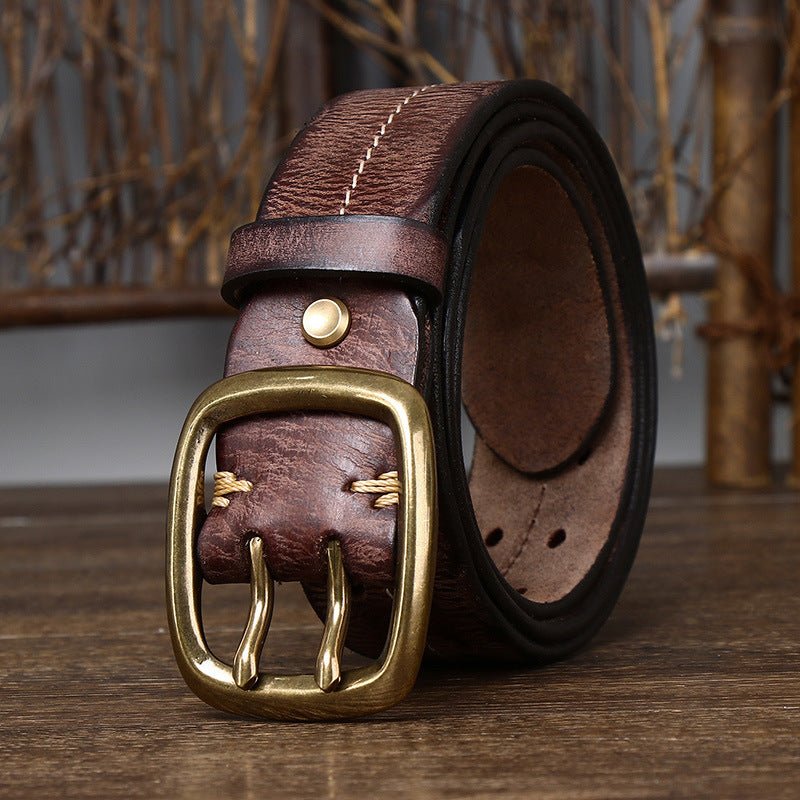 Moorcross – Double Prong Leather Belt - Hilltop Nord